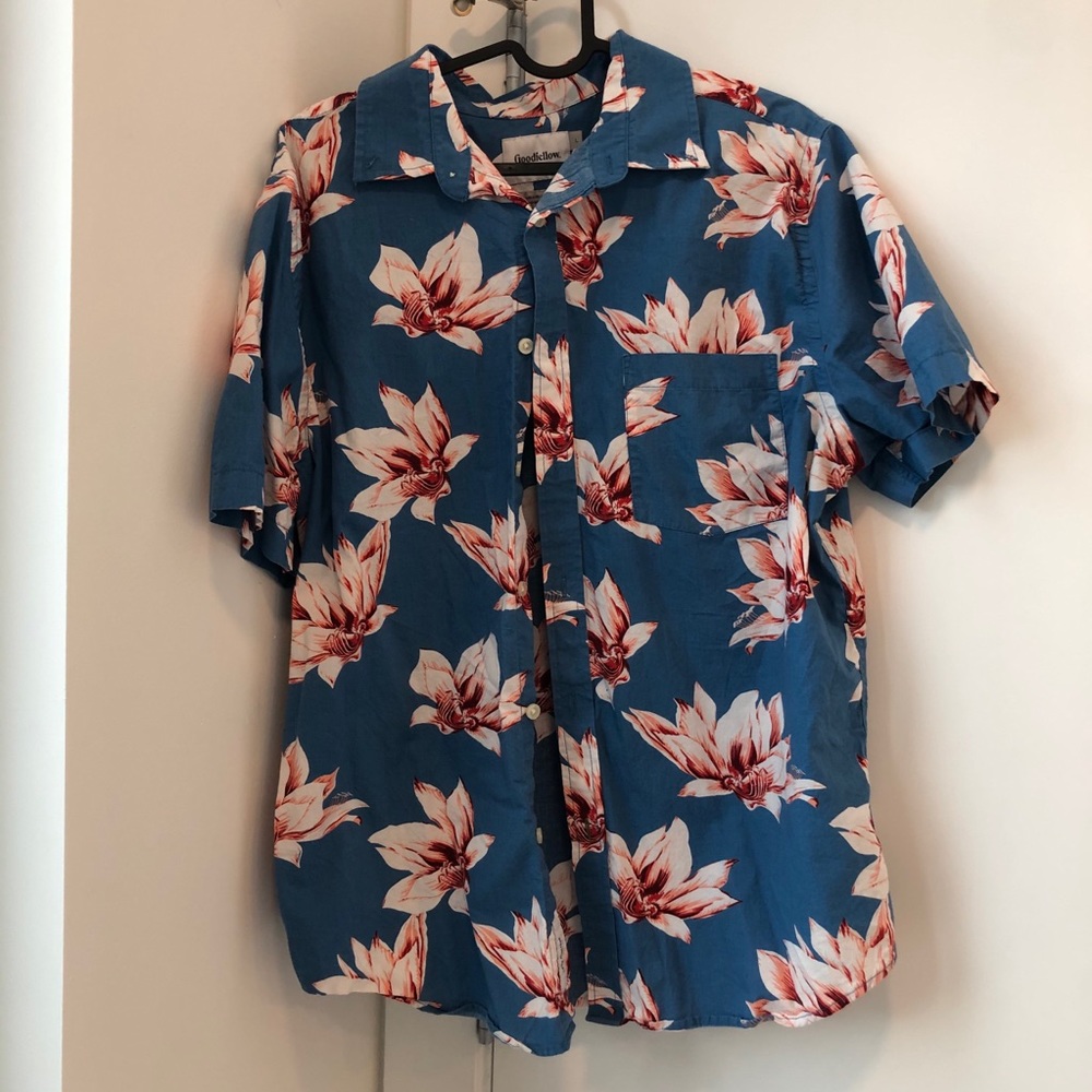 Floral button down